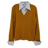 TORY BURCH TWOFER SWEATERS YELLOW S