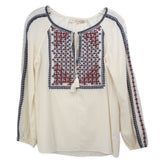 TORY BURCH EMBROIDERED TOPS IVORY S | 6