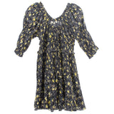 DOEN FLORAL DRESSES BLACK L