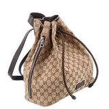 GUCCI CANVAS BACKPACKS BROWN