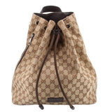GUCCI CANVAS BACKPACKS BROWN