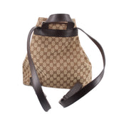 GUCCI CANVAS BACKPACKS BROWN