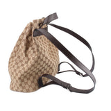 GUCCI CANVAS BACKPACKS BROWN