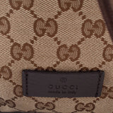 GUCCI CANVAS BACKPACKS BROWN