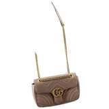 GUCCI MEDIUM MARMONT CROSSBODYS TAUPE
