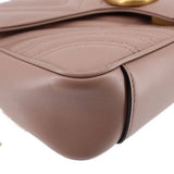 GUCCI MEDIUM MARMONT CROSSBODYS TAUPE