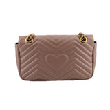 GUCCI MEDIUM MARMONT CROSSBODYS TAUPE