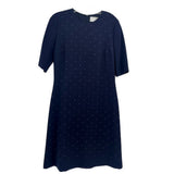 HUGO BOSS STUDDED DRESSES NAVY S | 6