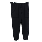 FRANK/EILEEN black drawstring pants with side pockets