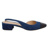VERONICA BEARD CECILE SLINGBACK FLATS DENIM 7 US