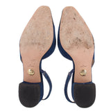VERONICA BEARD CECILE SLINGBACK FLATS DENIM 7 US