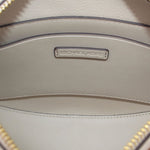 MICHAEL KORS logo patch inside tan crossbody bag