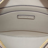 MICHAEL KORS logo patch inside tan crossbody bag