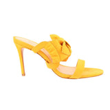 SCHUTZ SUEDE HEELS YELLOW 7.5 US