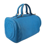GUCCI SOHO BOSTON HANDLE BAG BLUE