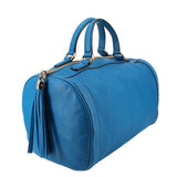 GUCCI SOHO BOSTON HANDLE BAG BLUE
