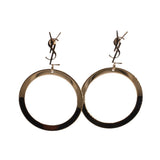 YSL CASSANDRE EARRINGS GOLD