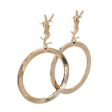 YSL CASSANDRE EARRINGS GOLD