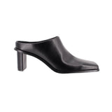 OAK + FORT MULE HEELS BLACK 8 US
