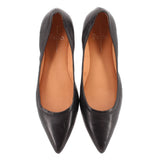 LINEA PAOLO LEATHER FLATS BLACK 7 US