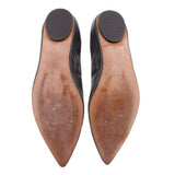 LINEA PAOLO LEATHER FLATS BLACK 7 US