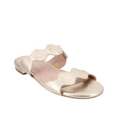 PATRICIA GREEN METALLIC SANDALS GOLD 8 US