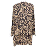 GANNI PRINT DRESSES BROWN S