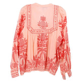 CALYPSO LONG SLEEVE TOPS CORAL M