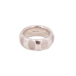 Sterling silver True Love band ring, size 8, high-polish domed center