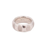 Sterling silver True Love band ring, size 8, high-polish domed center