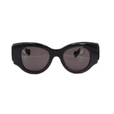 BALENCIAGA BB0070S OVERSIZED SUNGLASSES BLACK