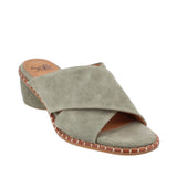 SOFT SUEDE SANDALS GREEN 7.5 US