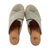 SOFT SUEDE SANDALS GREEN 7.5 US