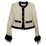 SAYLOR TWEED OUTERWEAR CREAM XS
