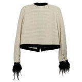 SAYLOR TWEED OUTERWEAR CREAM XS