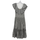TORY BURCH STRIPED DRESSES GRAY S