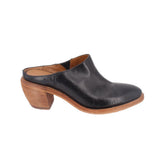 FRYE LEATHER MULE HEELS BLACK 10 US