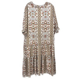 TORY BURCH PRINT DRESSES CREAM L | 12
