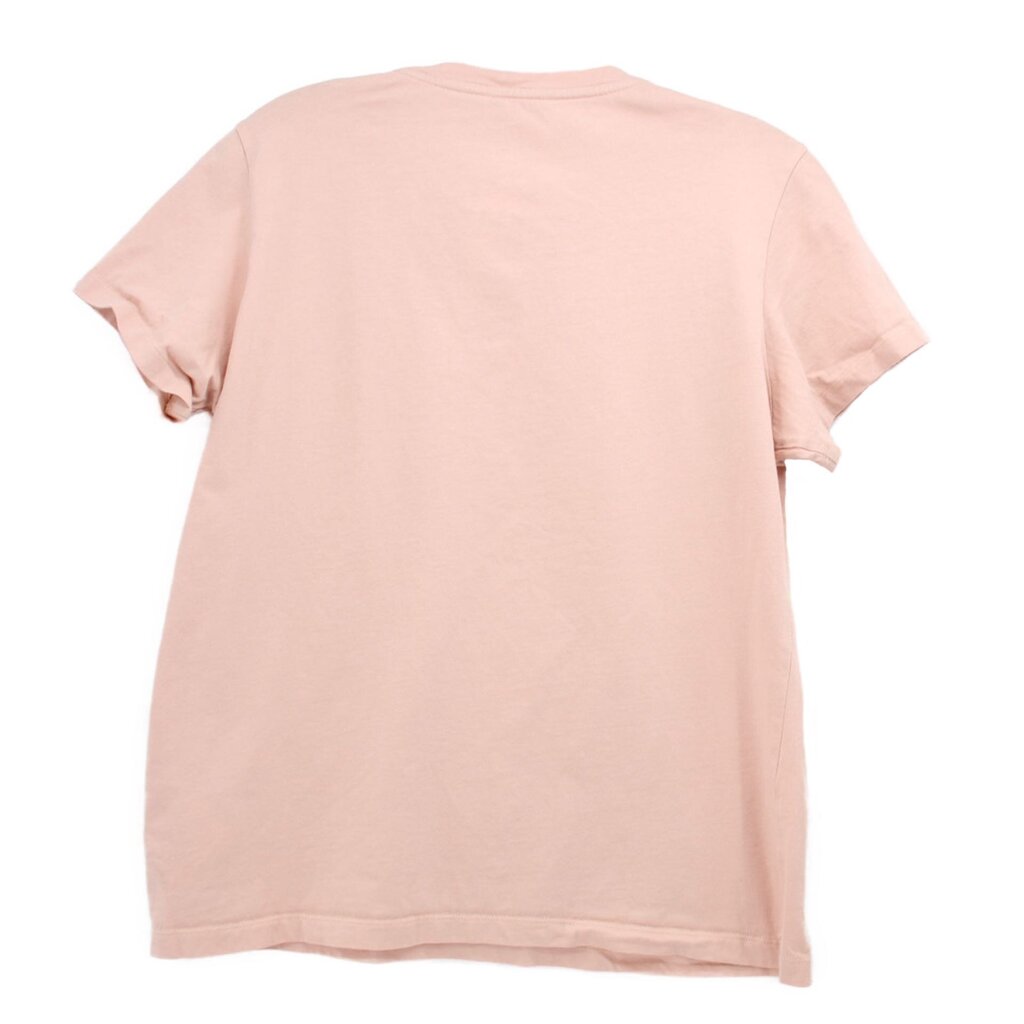 Peach crewneck T-shirt with plain back