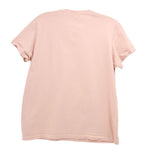Peach crewneck T-shirt with plain back