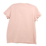 Peach crewneck T-shirt with plain back
