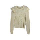 VERONICA BEARD KNIT SWEATERS CREAM M