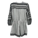 VERONICA BEARD STRIPED ROMPERS WHITE S