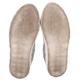 BETSEY JOHNSON STUDDED SNEAKERS SILVER 9 US