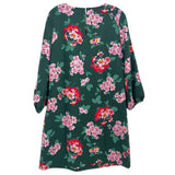 ANN TAYLOR PRINT DRESSES GREEN M | 8