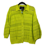 MR MITTENS CROCHET TOPS YELLOW M \ L