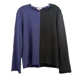GOLDIE TWO TONE TOPS BLK/NAVY XS