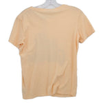 Peach short-sleeve top with plain back