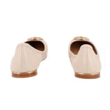 TORY BURCH MINNIE CAP TOE BALLET FLATS TAN 6.5 US