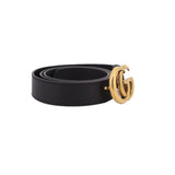 GUCCI MARMONT LEATHER BELTS BLACK L | 38